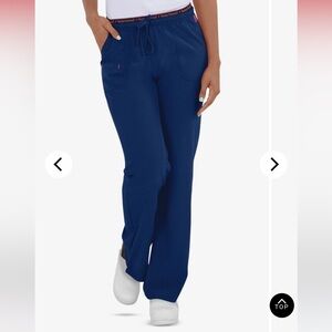 HeartSoul Navy Break On Through Heartbreaker Scrub Pants
